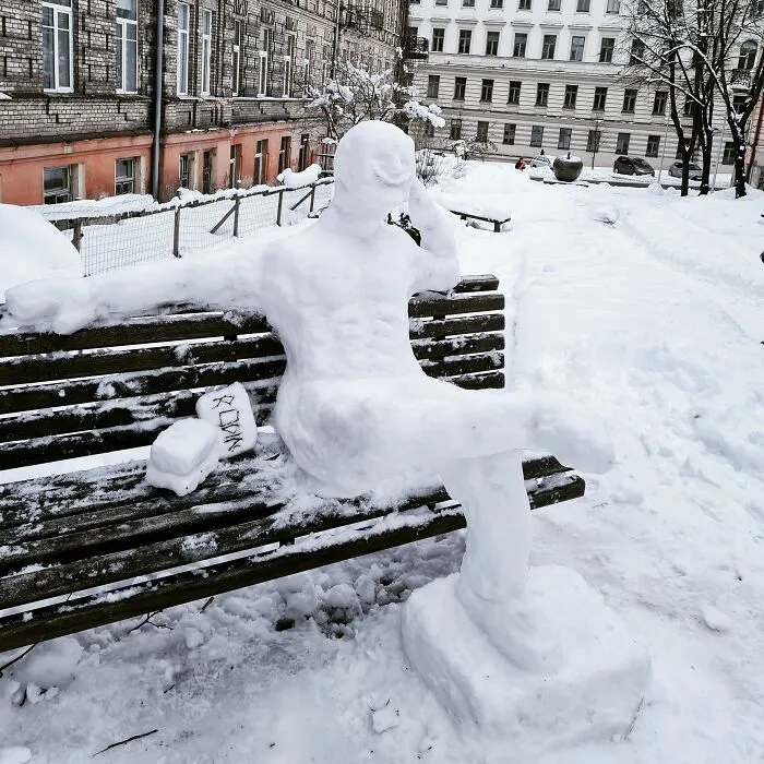 Regular People All Over Lithuania Went Out To Create Snow Sculptures (38 Pics)