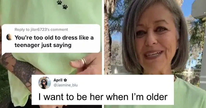 Woman In Her 50s Gets Told She's "Too Old To Dress Like A Teenager" - Responds With Her Outfit