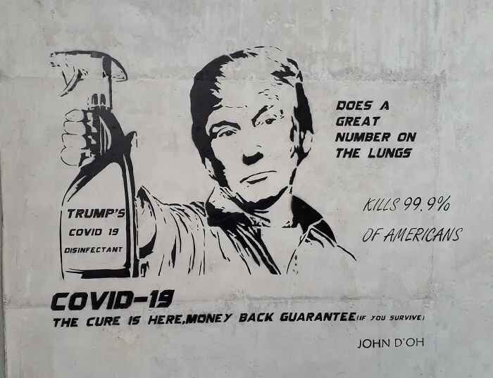 Trump's Cure Painted In Bristol United Kingdom