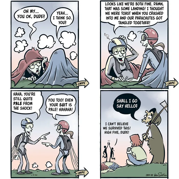 Artist Creates Comics About A Girl In Her Afterlife (40 Pics)