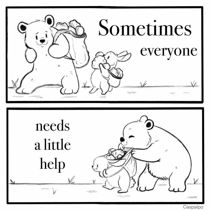 Artist Creates Sweet Comics About A Bunny And A Bear In A Relationship (82 Pics)
