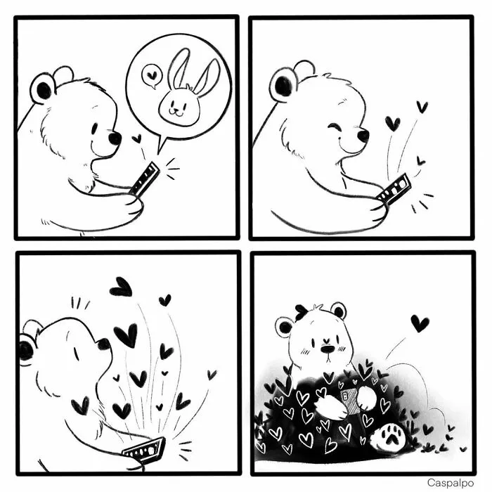 Artist Creates Sweet Comics About A Bunny And A Bear In A Relationship (82 Pics)