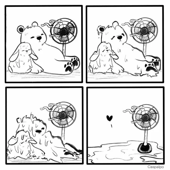 Artist Creates Sweet Comics About A Bunny And A Bear In A Relationship (82 Pics)