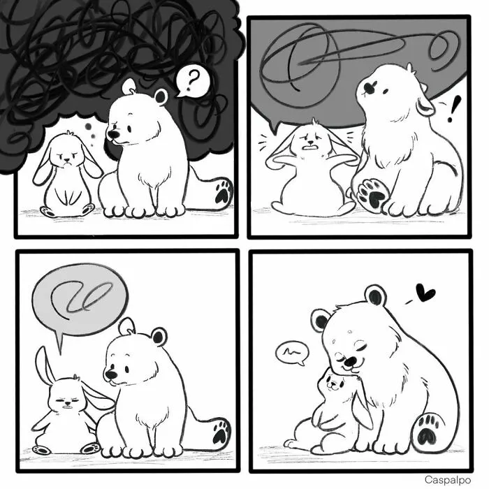 Artist Creates Sweet Comics About A Bunny And A Bear In A Relationship (82 Pics)