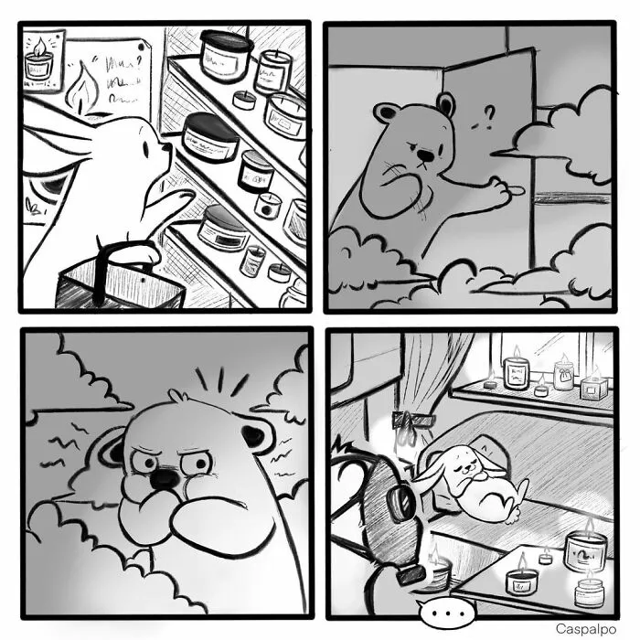 Artist Creates Sweet Comics About A Bunny And A Bear In A Relationship (82 Pics)