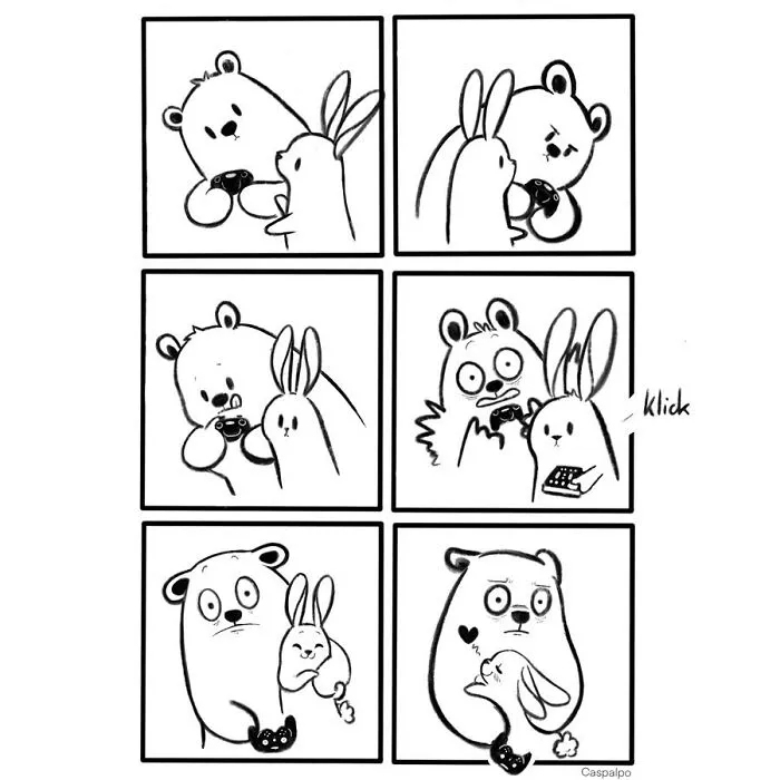 Artist Creates Sweet Comics About A Bunny And A Bear In A Relationship (82 Pics)
