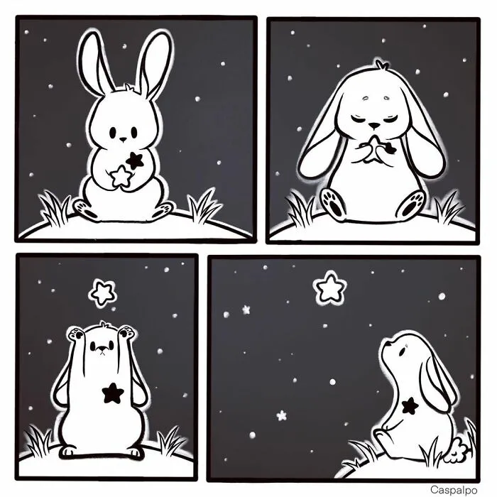 Artist Creates Sweet Comics About A Bunny And A Bear In A Relationship (82 Pics)