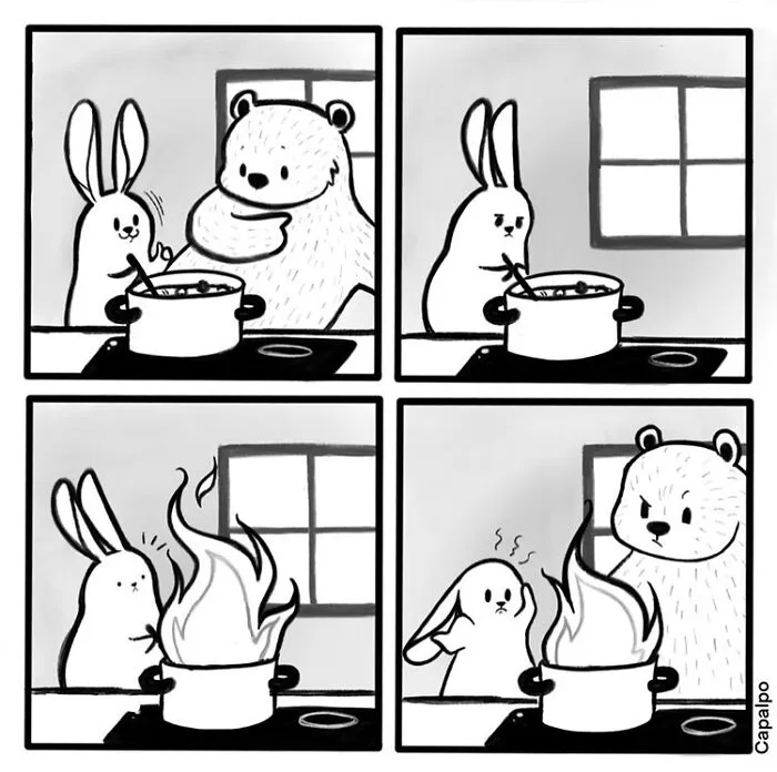 Artist Creates Sweet Comics About A Bunny And A Bear In A Relationship (82 Pics)