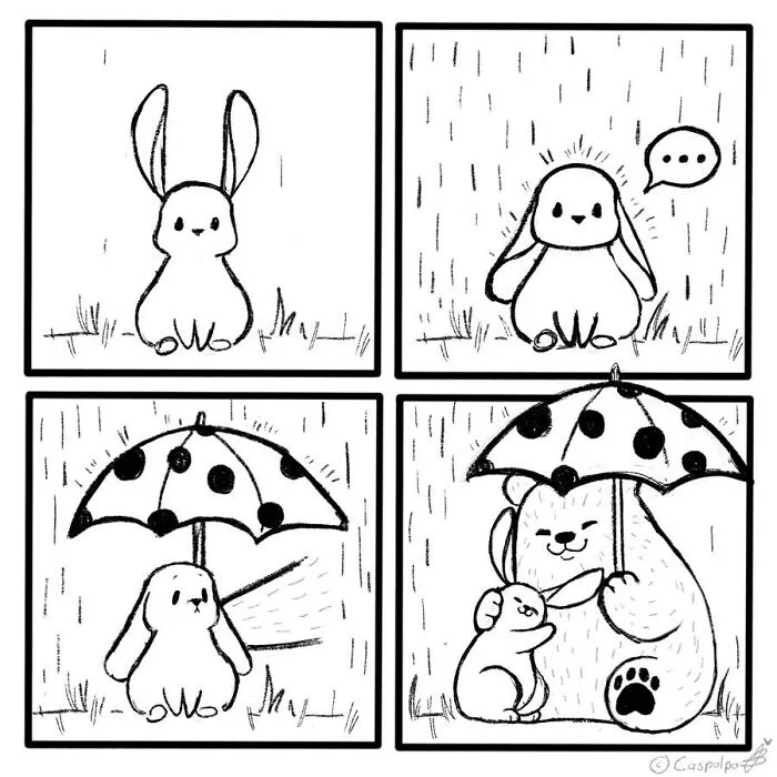 Artist Creates Sweet Comics About A Bunny And A Bear In A Relationship (82 Pics)