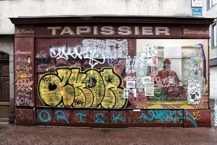 I Superimposed Street Photos I Took Around The World Over The Closed Businesses In Aurillac To Bring Them To Life During The Pandemic (31 Pics)