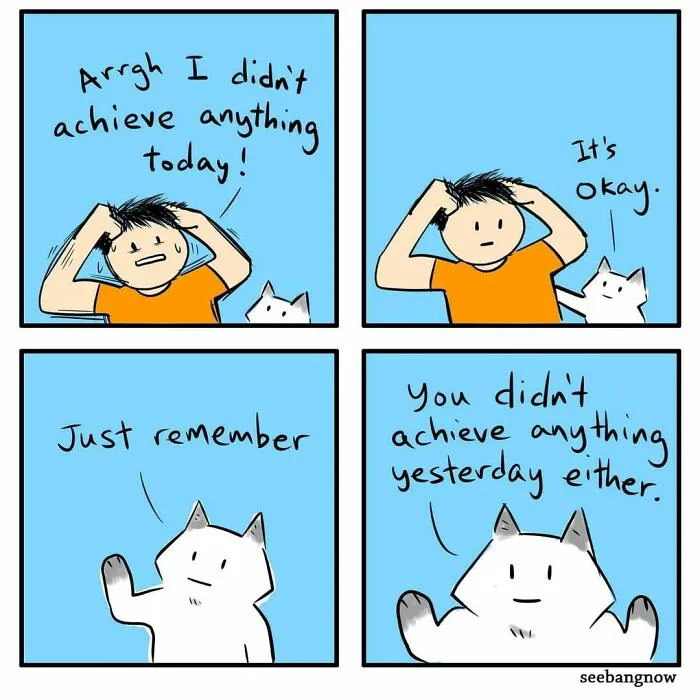 30 Comics That Show What Living With A Cat Is Really Like, By Xibang