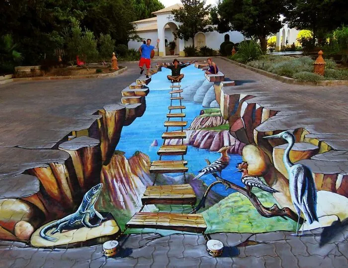 54 3D Optical Illusions By This Talented Mexican Street Artist