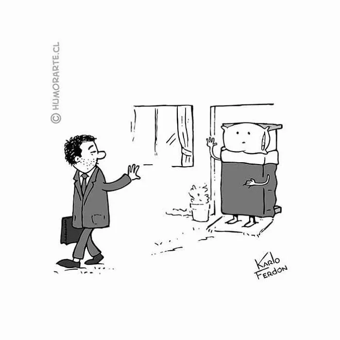 30 Funny Minimalist Comics Without Dialogue By Karlo Ferdon