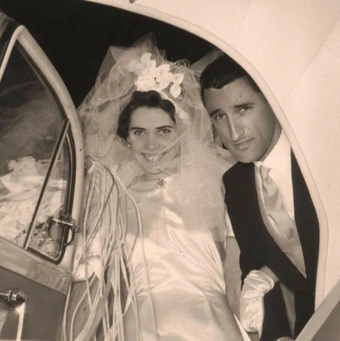 My Grandparents On Their Wedding Day In 1958.