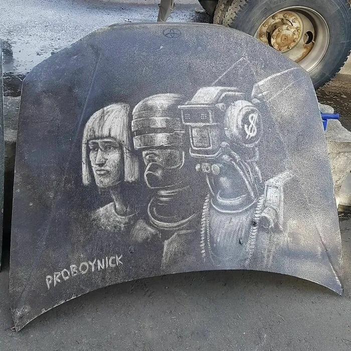 Owners Of Dirty Trucks Find Amazing Drawings On Their Vehicles Left By This Artist (36 New Pics)