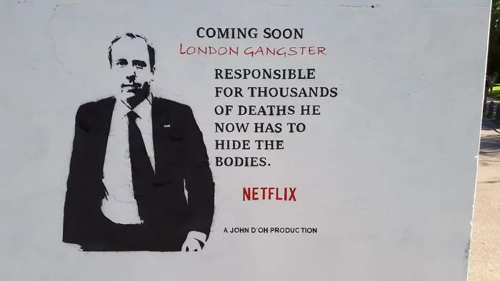 London Gangster Matt Hancock Painted In Gloucester United Kingdom