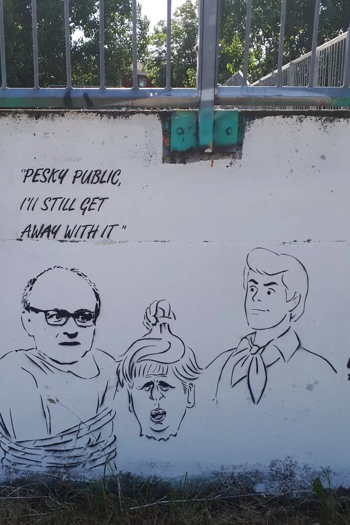 Dominic Cummings.painted In Bristol