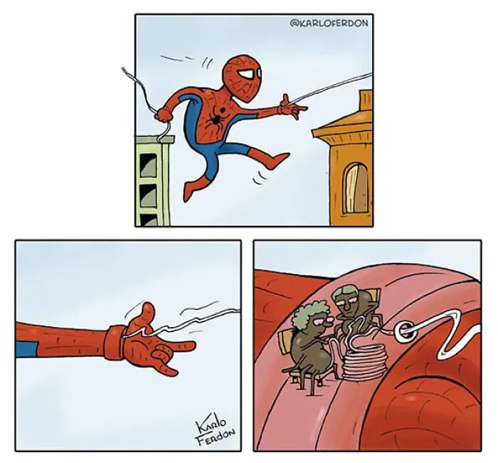 Artist Shows The Not-So-Glamorous Daily Life Of Superheroes (50 Comics)