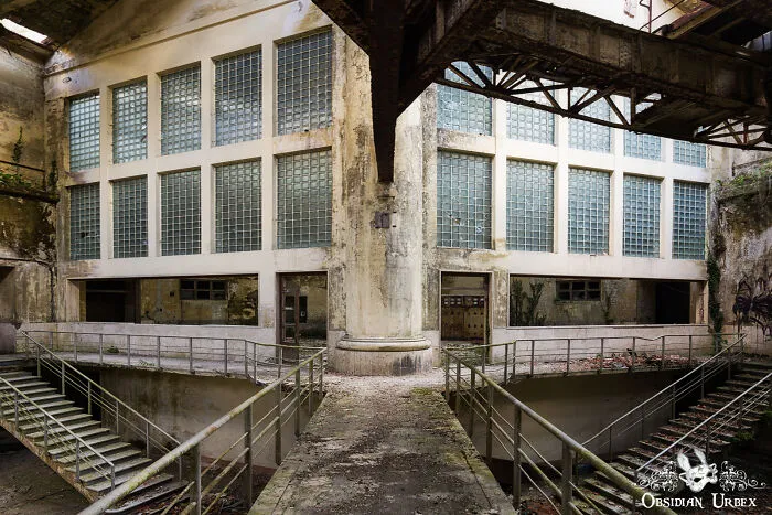 This Walkway Leads To The Control Room Of An Abandoned Power Plant