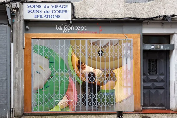 I Superimposed Street Photos I Took Around The World Over The Closed Businesses In Aurillac To Bring Them To Life During The Pandemic (31 Pics)