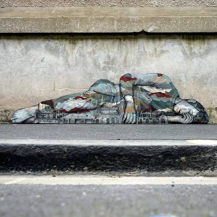 110 Street Art Pieces That This Artist Incorporated Into The Streets Of Paris