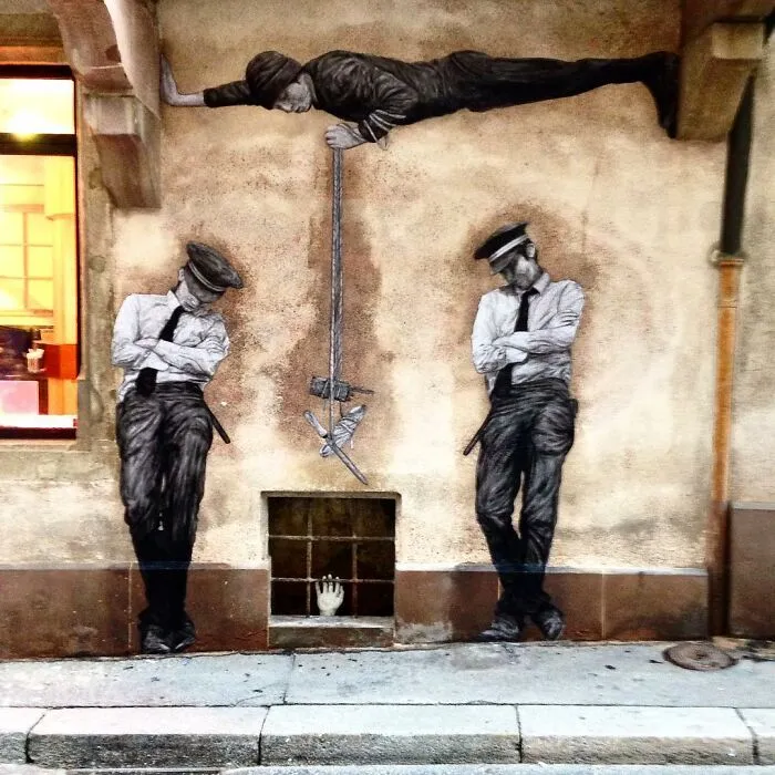 110 Street Art Pieces That This Artist Incorporated Into The Streets Of Paris