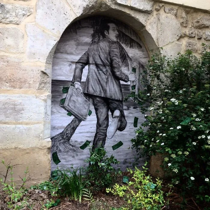 110 Street Art Pieces That This Artist Incorporated Into The Streets Of Paris