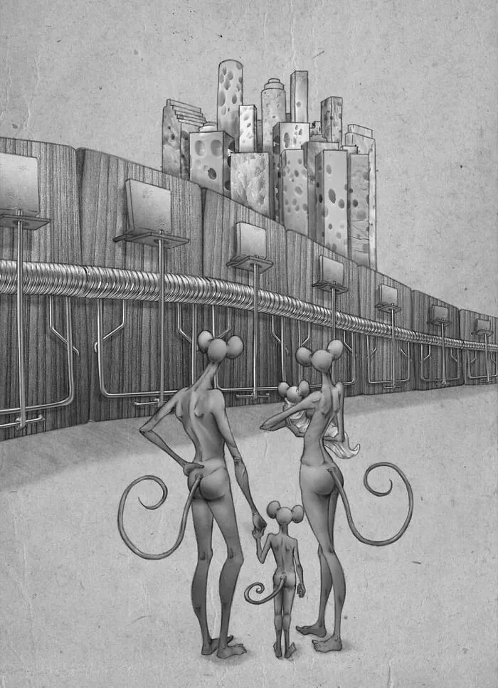 Artist Captures What's Wrong With Today's Society In 38 New Thought-Provoking Illustrations