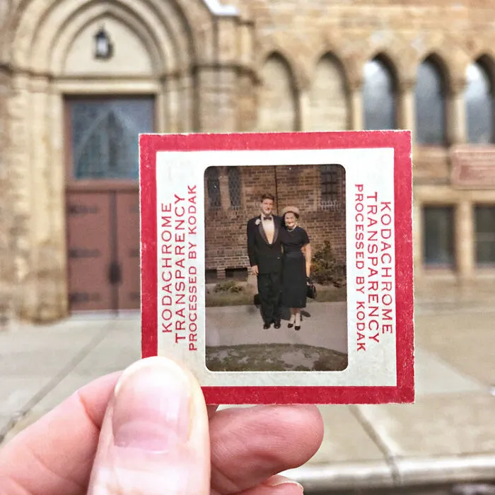 Photographer Uses Her Dad’s Old Slides To Create A Nostalgic Photo Series (31 Pics)