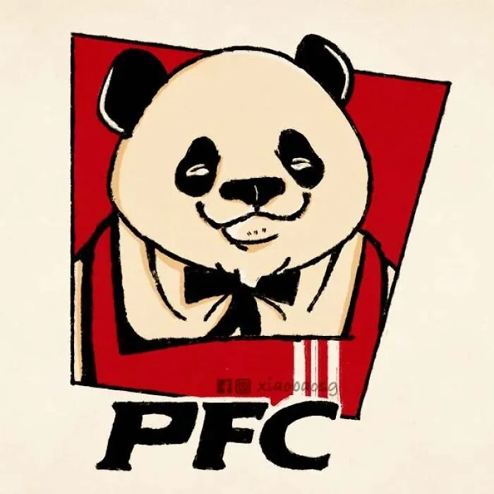 I Make Famous Logos Look More Entertaining By Adding Pandas To Them (18 Pics)