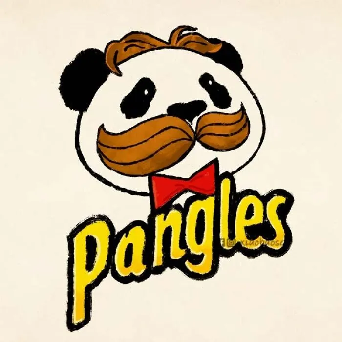 I Make Famous Logos Look More Entertaining By Adding Pandas To Them (18 Pics)