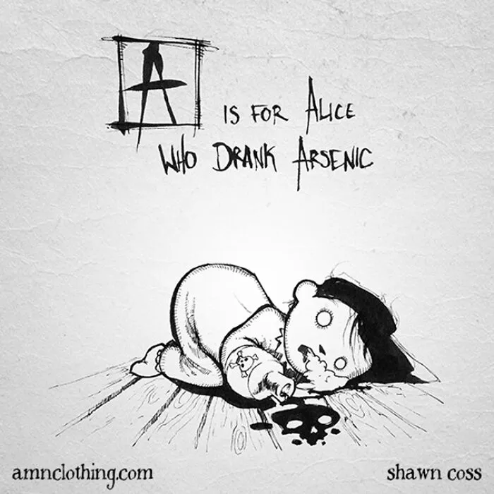 Inspired By Edward Gorey, I Created My Own Grim Version Of The Alphabet (26 Pics)