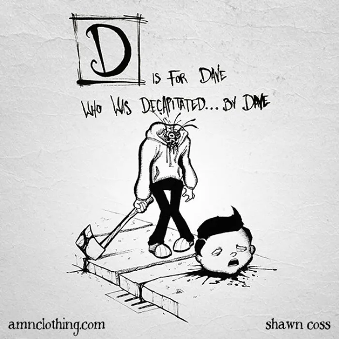 Inspired By Edward Gorey, I Created My Own Grim Version Of The Alphabet (26 Pics)