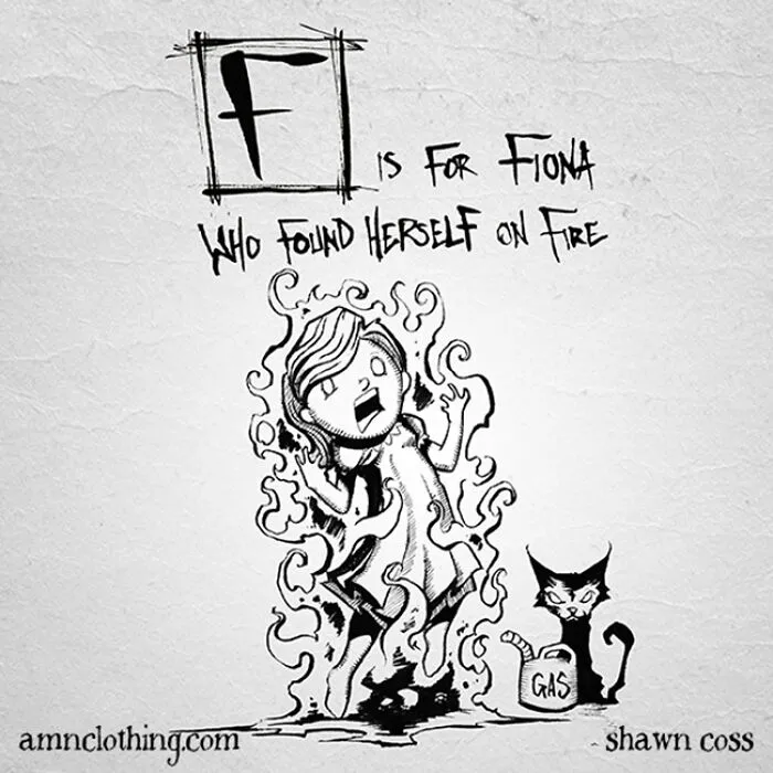 Inspired By Edward Gorey, I Created My Own Grim Version Of The Alphabet (26 Pics)