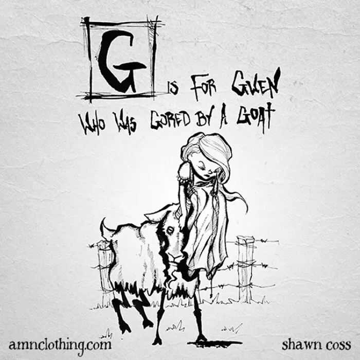 Inspired By Edward Gorey, I Created My Own Grim Version Of The Alphabet (26 Pics)