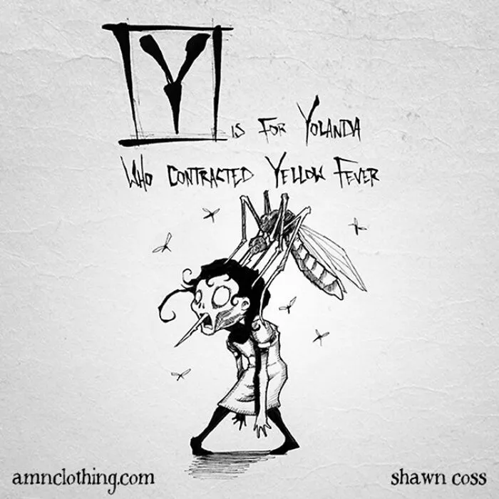 Inspired By Edward Gorey, I Created My Own Grim Version Of The Alphabet (26 Pics)