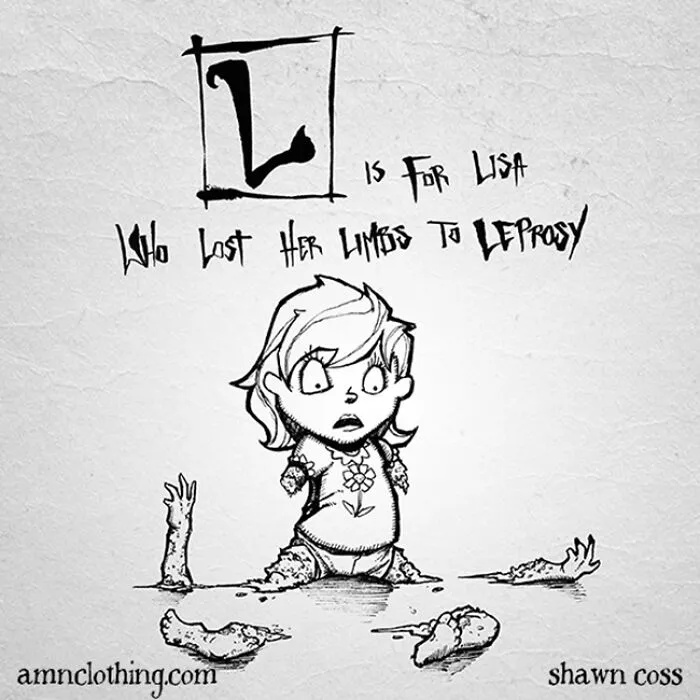 Inspired By Edward Gorey, I Created My Own Grim Version Of The Alphabet (26 Pics)