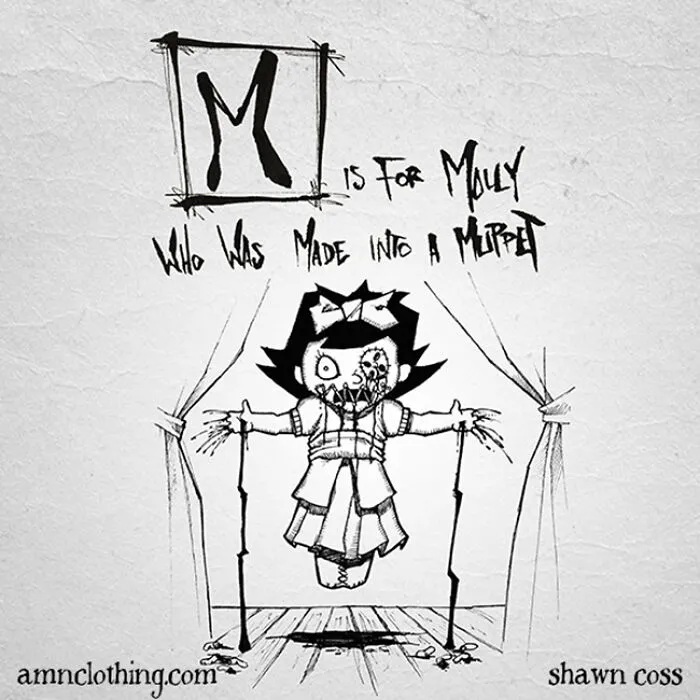 Inspired By Edward Gorey, I Created My Own Grim Version Of The Alphabet (26 Pics)