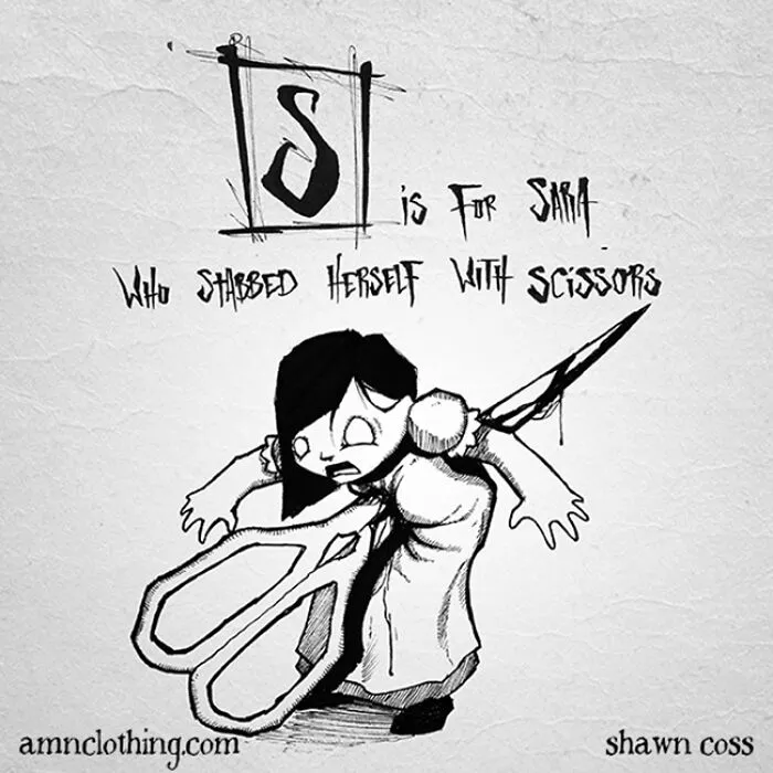 Inspired By Edward Gorey, I Created My Own Grim Version Of The Alphabet (26 Pics)