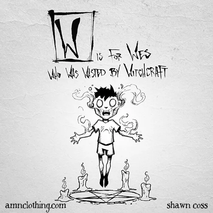 Inspired By Edward Gorey, I Created My Own Grim Version Of The Alphabet (26 Pics)