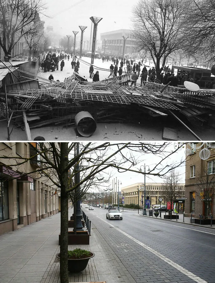 I Took My Father's Photos From 30 Years Ago And Shot The Same Locations Today (30 Pics)