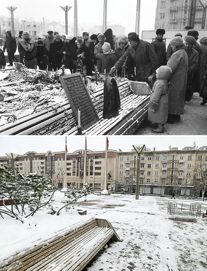 I Took My Father's Photos From 30 Years Ago And Shot The Same Locations Today (30 Pics)