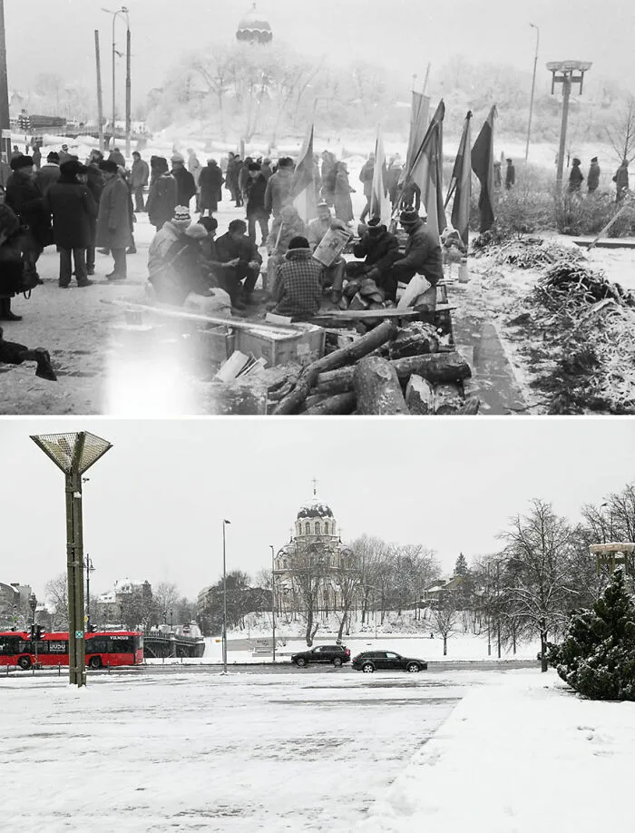 I Took My Father's Photos From 30 Years Ago And Shot The Same Locations Today (30 Pics)