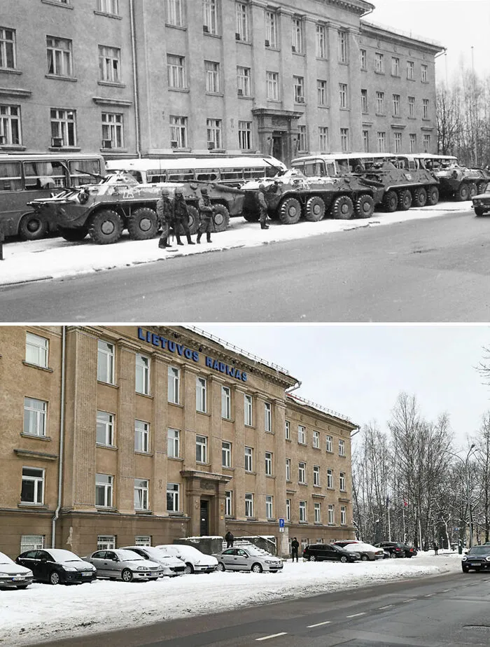 I Took My Father's Photos From 30 Years Ago And Shot The Same Locations Today (30 Pics)