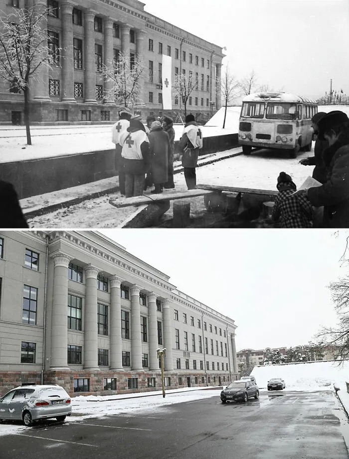 I Took My Father's Photos From 30 Years Ago And Shot The Same Locations Today (30 Pics)