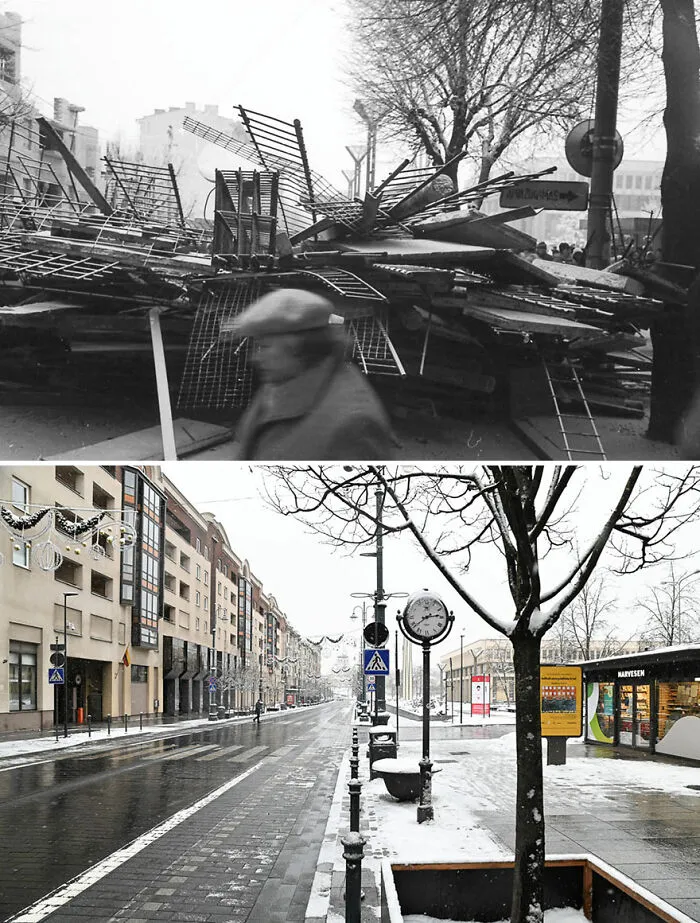 I Took My Father's Photos From 30 Years Ago And Shot The Same Locations Today (30 Pics)