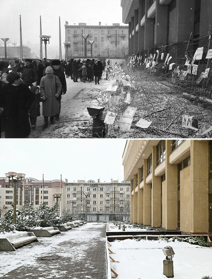 I Took My Father's Photos From 30 Years Ago And Shot The Same Locations Today (30 Pics)
