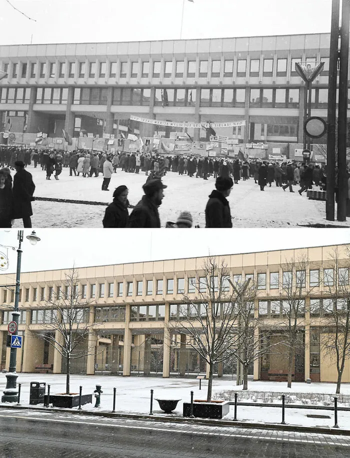 I Took My Father's Photos From 30 Years Ago And Shot The Same Locations Today (30 Pics)