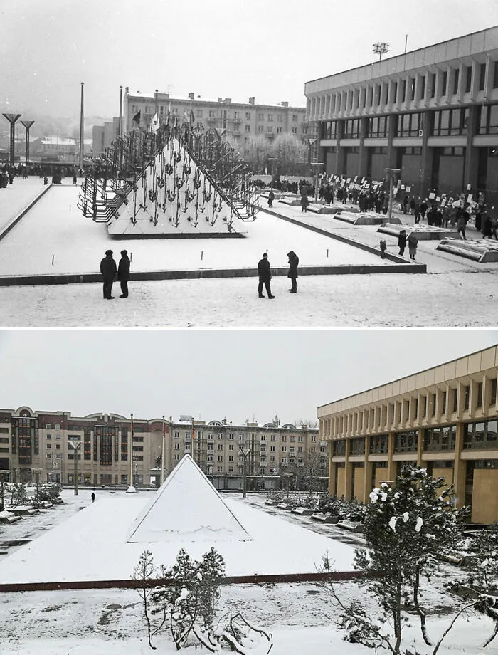 I Took My Father's Photos From 30 Years Ago And Shot The Same Locations Today (30 Pics)