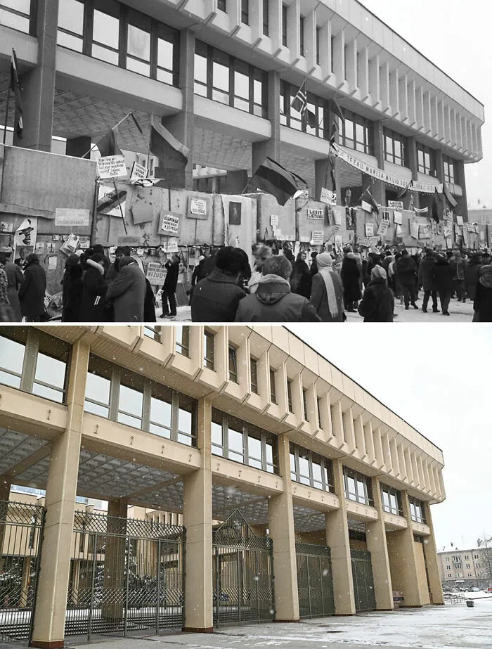 I Took My Father's Photos From 30 Years Ago And Shot The Same Locations Today (30 Pics)